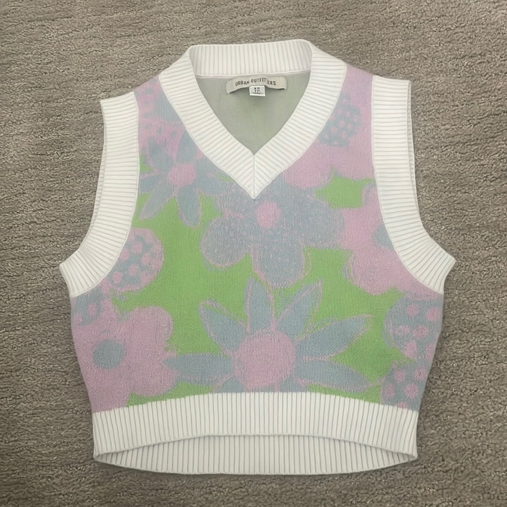 Flower Sweater Vest